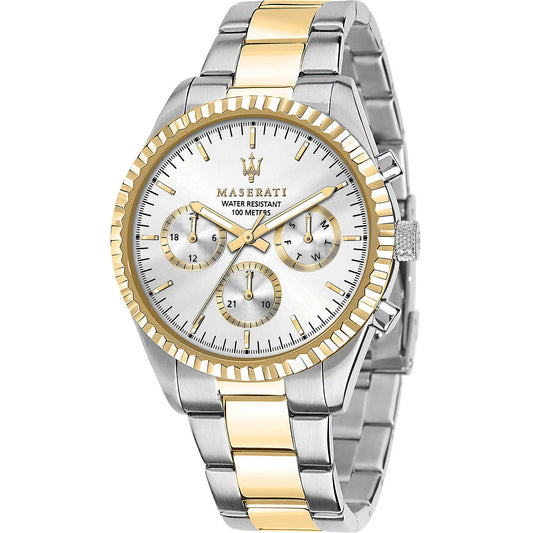 Maserati Competizione R8853100021 Two-Tone Silver Gold Stainless Steel Watch