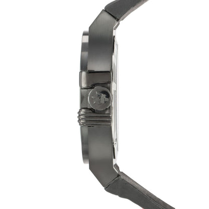 Maserati Potenza R8851108010 Black Case Black Leather Red Stitching Watch