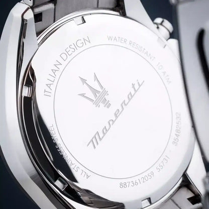 Maserati Traguardo R8873612059 Silver Black Skeleton Dial Metal Men's Watch