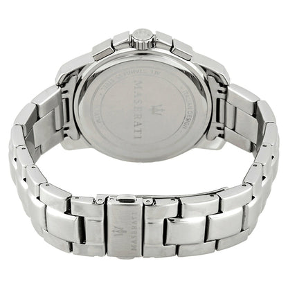 Maserati Successo R8873621004 Silver Stainless Steel Grey Dial Rose Gold Accents Watch