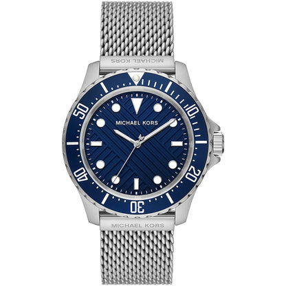 Michael Kors Everest MK9082 Silver Mesh Blue Dial Watch