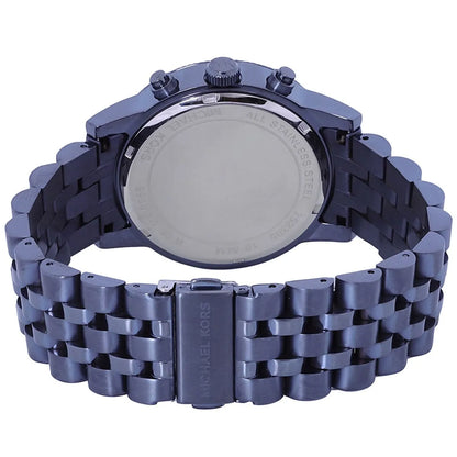 Michael Kors Hutton MK9088 Chronograph All-Navy Blue Stainless Steel Men's Watch