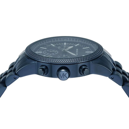 Michael Kors Hutton MK9088 Chronograph All-Navy Blue Stainless Steel Men's Watch