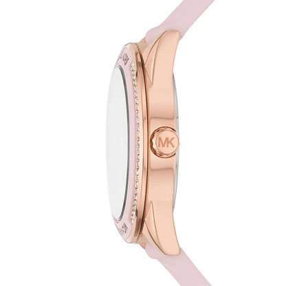 Michael Kors Jessa MK6946 Rose Gold-Tone Pink Dial Pink Rubber Women's Watch