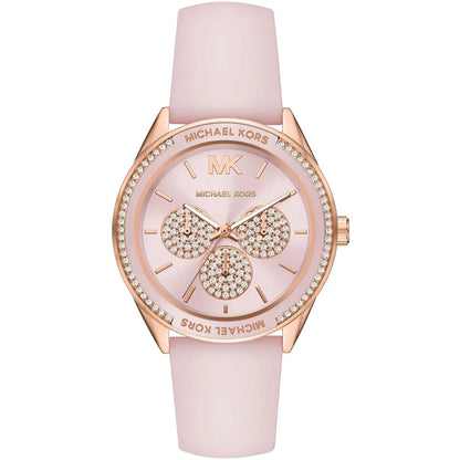 Michael Kors Jessa MK6946 Rose Gold-Tone Pink Dial Pink Rubber Women's Watch