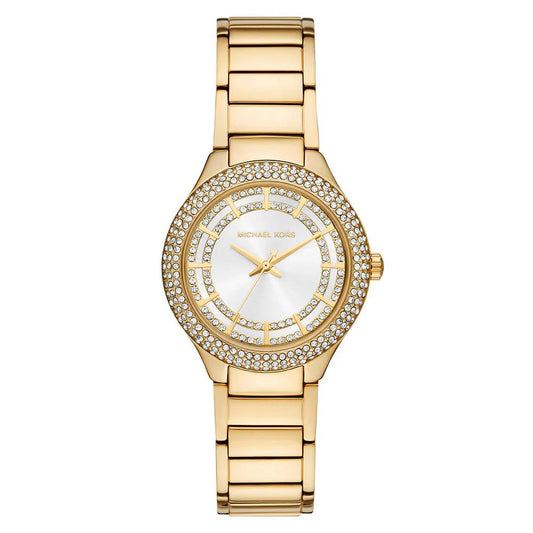 Michael Kors Kerry MK3312 Gold-Tone Full Crystal Glitz Watch