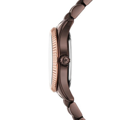 Michael Kors Lexington Mini MK4844 Chocolate Brown & Rose Gold Watch