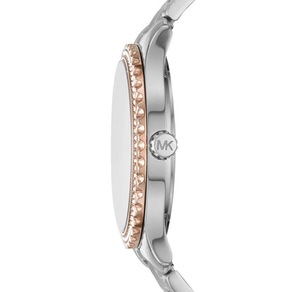 Michael Kors Layton MK6849 Two-Tone MOP Crystal Watch