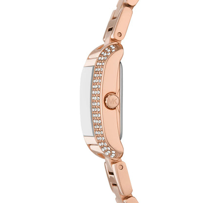 Michael Kors Emery MK7512 Rose Gold Rectangular Watch