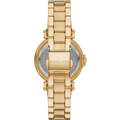 Michael Kors Maren MK7516 Gold-Tone Crystal Rectangular Watch