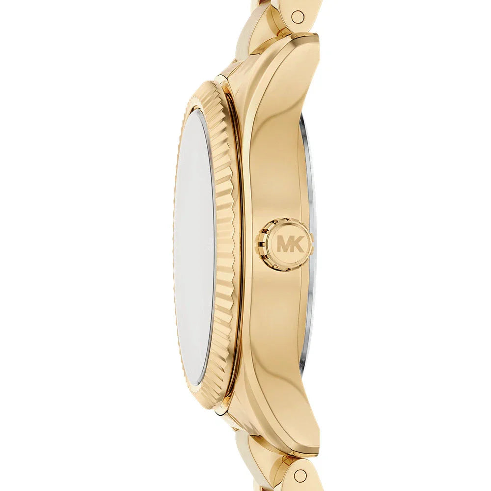 Michael Kors Petite Lexington MK7578 Gold Tone Tiger's Eye Dial Watch
