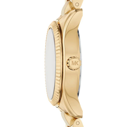 Michael Kors Petite Lexington MK7578 Gold Tone Tiger's Eye Dial Watch