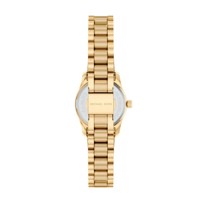 Michael Kors Petite Lexington MK7578 Gold Tone Tiger's Eye Dial Watch