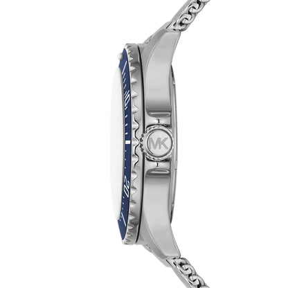 Michael Kors Everest MK9082 Silver Mesh Blue Dial Watch