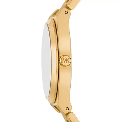 Michael Kors MK7391 Women’s White Dial Gold Stainless Steel Lennox Watch