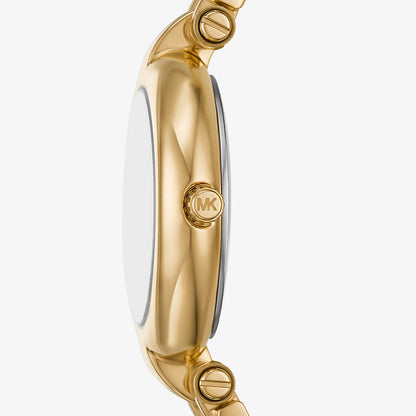 Michael Kors Lennox MK01083 Gold-Tone White Mother of Pearl Women's Watch