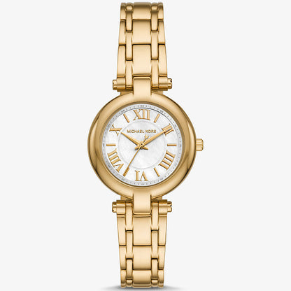 Michael Kors Lennox MK01083 Gold-Tone White Mother of Pearl Women's Watch