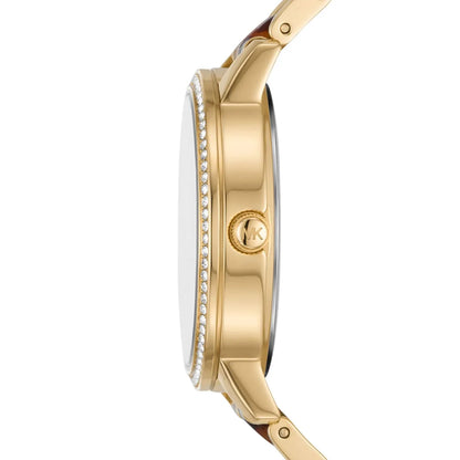 Michael Kors Melissa MK4395 Gold-Tone Tortoise Acetate Women's Watch