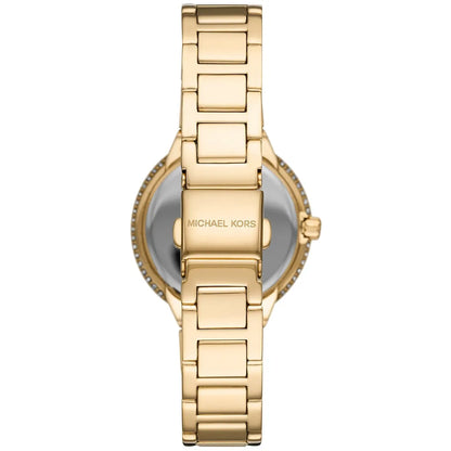 Michael Kors Macie mk4459Crystal Bezel Gold Dial Gold-Tone Stainless Steel Women's Watch