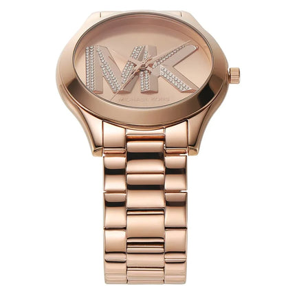 Michael Kors MK4733 Women’s Rose Gold Dial Stainless Steel Crystal Logo Watch