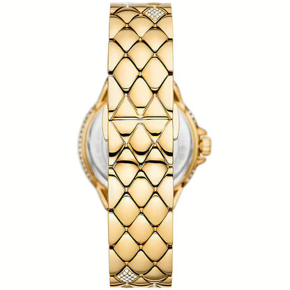 Michael Kors Camille MK4801 Silver White Dial Gold-Tone Stainless Steel Women's Watch