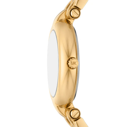 Michael Kors Lennox MK4892 Gold-Tone Green Mother of Pearl Women's Watch