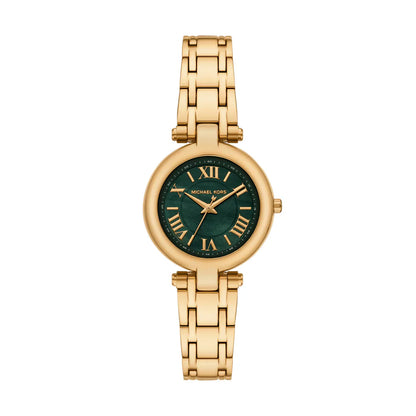 Michael Kors Lennox MK4892 Gold-Tone Green Mother of Pearl Women's Watch