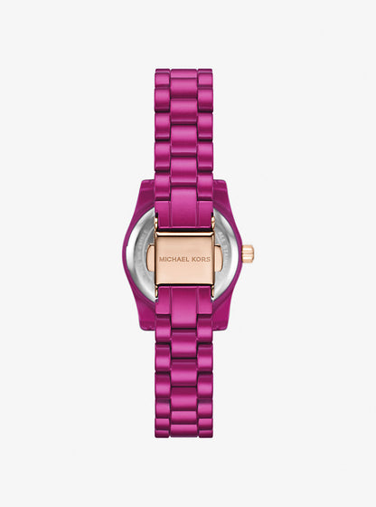 Michael Kors Petite Lexington MK4915LE Limited Edition Fuchsia Stainless Steel Women's Watch