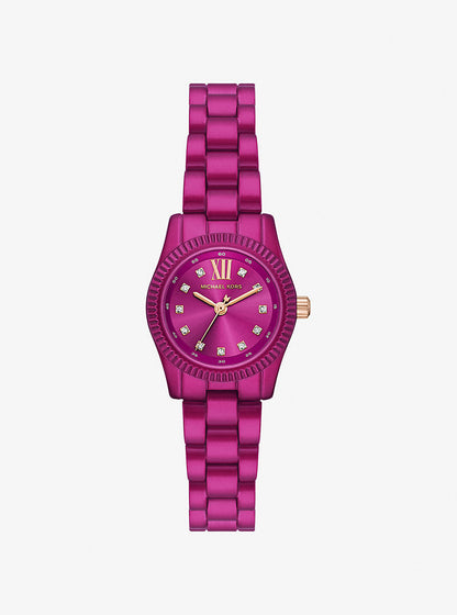 Michael Kors Petite Lexington MK4915LE Limited Edition Fuchsia Stainless Steel Women's Watch