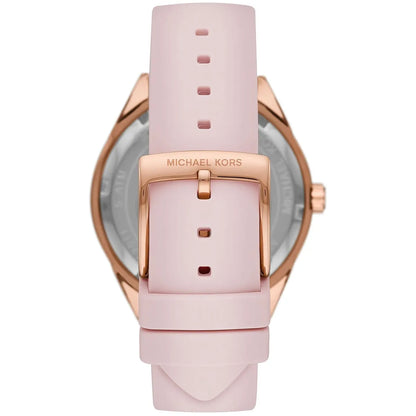 Michael Kors Jessa MK6946 Rose Gold-Tone Pink Dial Pink Rubber Women's Watch