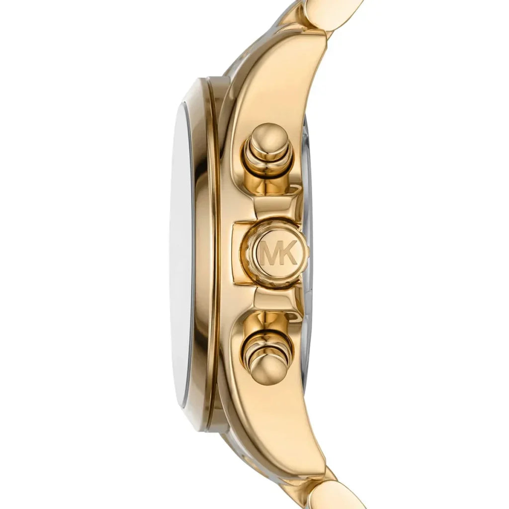 Michael Kors Bradshaw Women's Watch – Model MK7257 | Green Dial with Gold Stainless Steel Bracelet