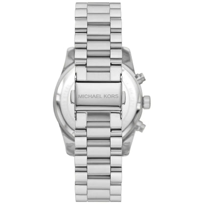 Michael Kors Lexington MK7277 Silver-Tone Blue Glitter Dial Women's Watch