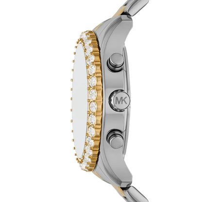 Michael Kors Everest MK7415 Two-Tone Silver & Gold Crystal Pavé Women's Watch