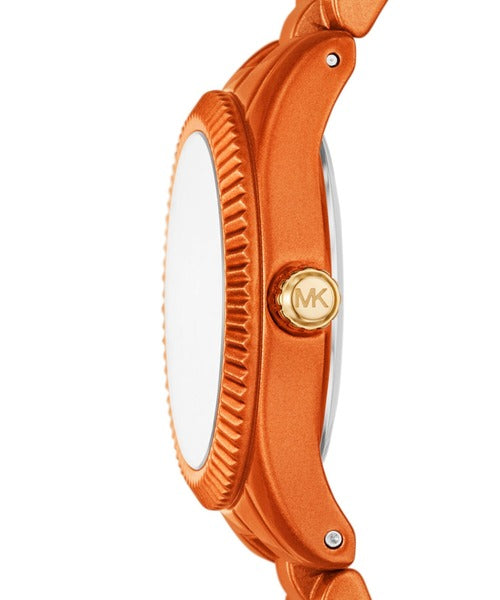 Michael Kors Petite Lexington MK7538LE Limited Edition Orange Stainless Steel Women's Watch