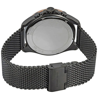 Michael Kors Brecken MK8868 Grey Case Rose Gold Bezel Men's Watch