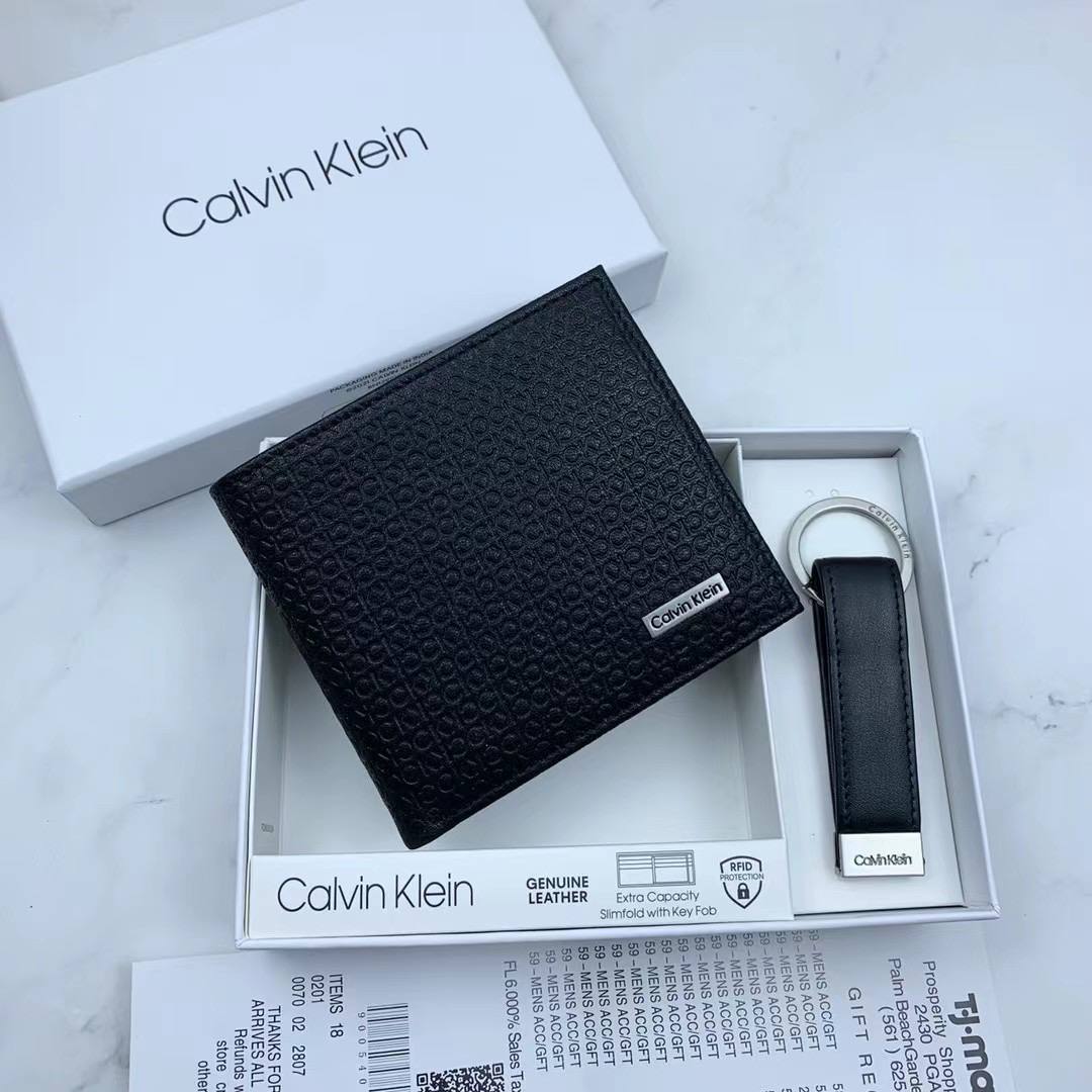 Calvin Klein Wallet & Keychain Set For Men #8