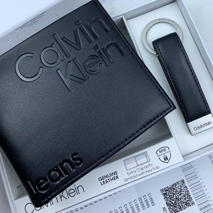 Calvin Klein Wallet & Keychain Set For Men #6
