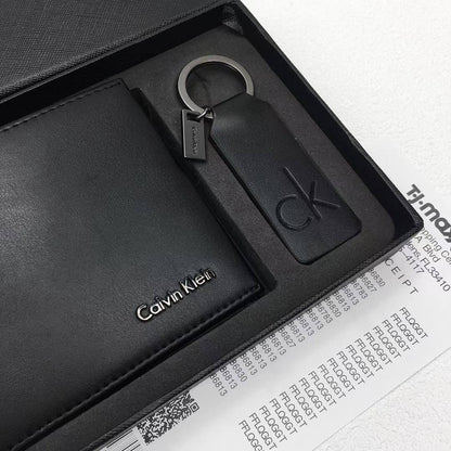 Calvin Klein Wallet & Keychain Set For Men #4