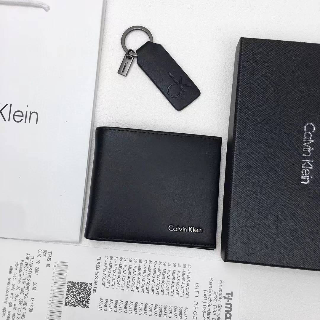 Calvin Klein Wallet & Keychain Set For Men #4