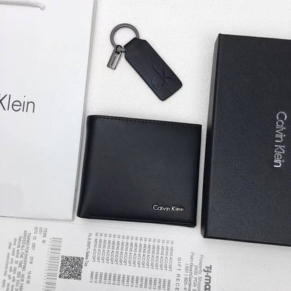 Calvin Klein Wallet & Keychain Set For Men #4