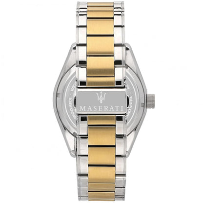 Maserati Traguardo R8823112003 Two-Tone Gold White Open Heart Automatic Men's Watch