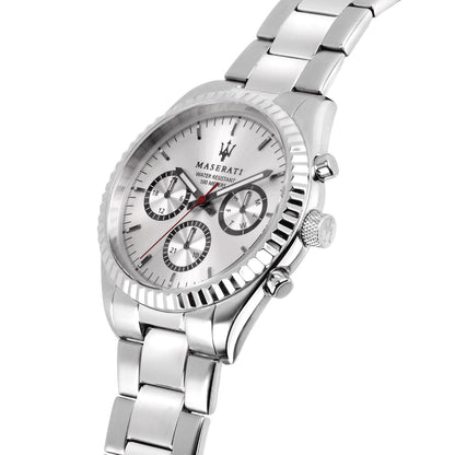 Maserati Competizione R8853100018 Silver Dial Metal Men's Watch