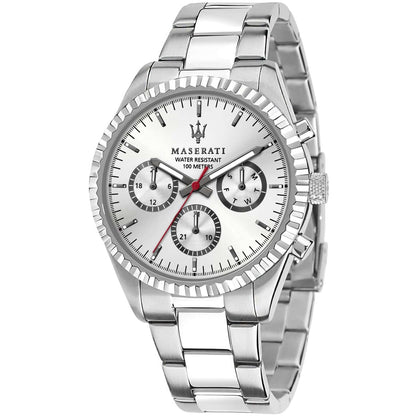 Maserati Competizione R8853100018 Silver Dial Metal Men's Watch