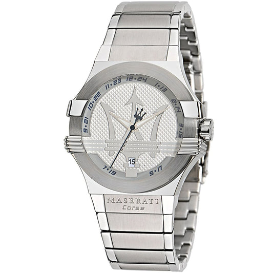 Maserati Potenza Corse R8853108002 Silver Dial Metal Men's Watch