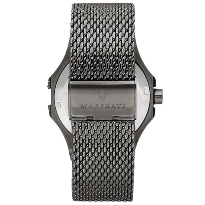 Maserati Potenza R8853108005 Grey Matte Blue Dial Mesh Men's Watch