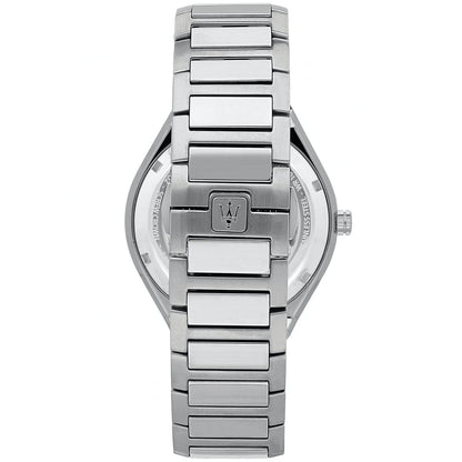 Maserati Stile R8853142005 Silver Waffle Dial Integrated Metal Men's Watch