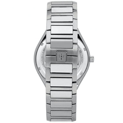 Maserati Stile R8853142006 Silver Blue Waffle Dial Men's Watch