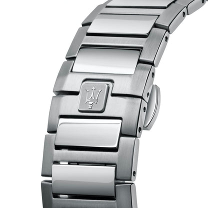 Maserati Stile R8853142006 Silver Blue Waffle Dial Men's Watch