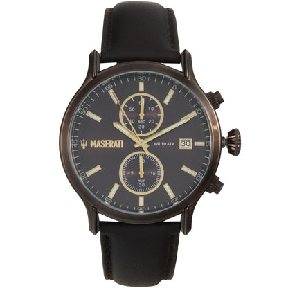 Maserati Epoca R8871618006 Bronze-Tone Brown Dial Leather Men's Watch