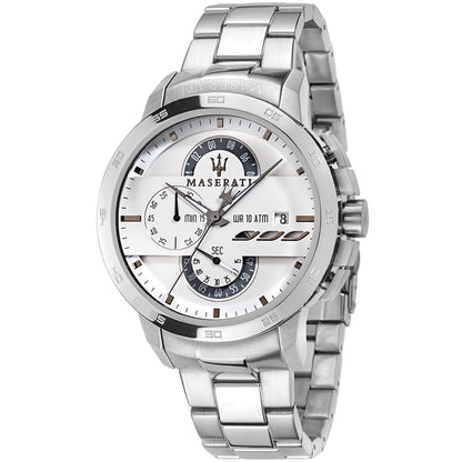Maserati Ingegno R8873619004 Silver-Tone White Dial Men's Watch
